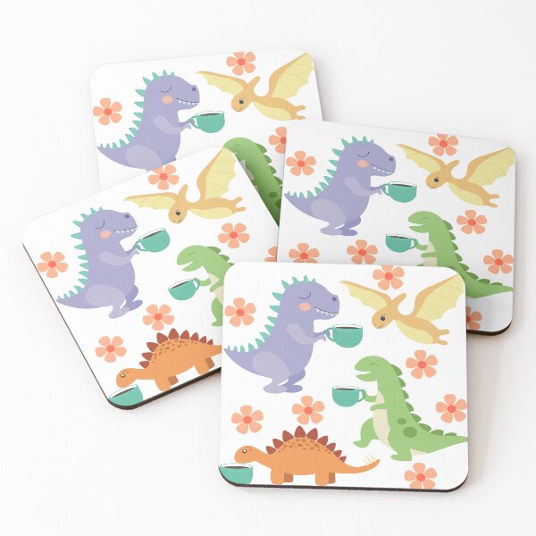 Item preview, Kawaii Dinosaur Coffee Lover aka Mom Needs Many Cups of Coffee to Survive designed and sold by AsinusAS.