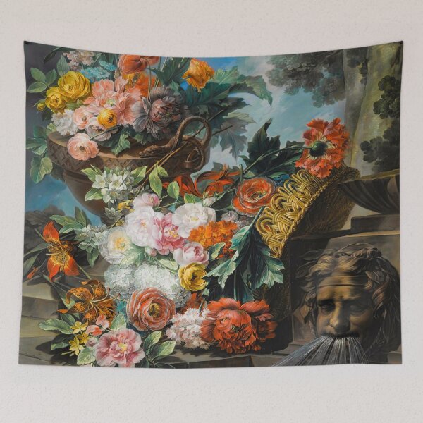 Item preview, Fountain and Flowers designed and sold by Twisted Wick.