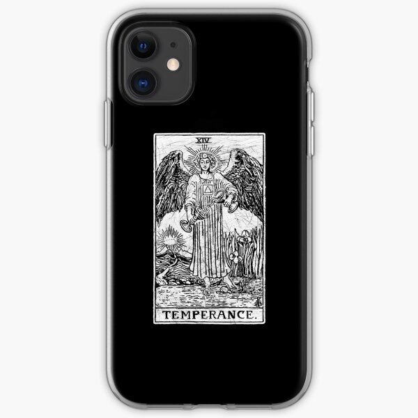 Temperance Tarot Card - Major Arcana - fortune telling - occult iPhone Soft Case