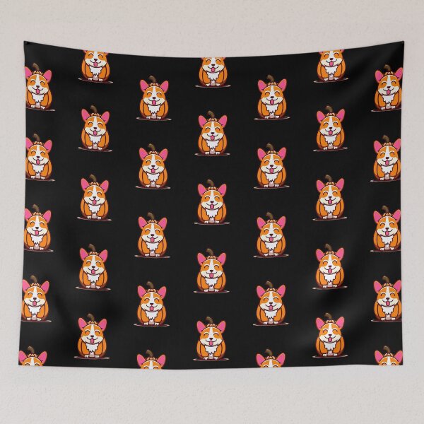 Item preview, Corgi Halloween Pumpkin Costume Retro Colorful designed and sold by betternotes.