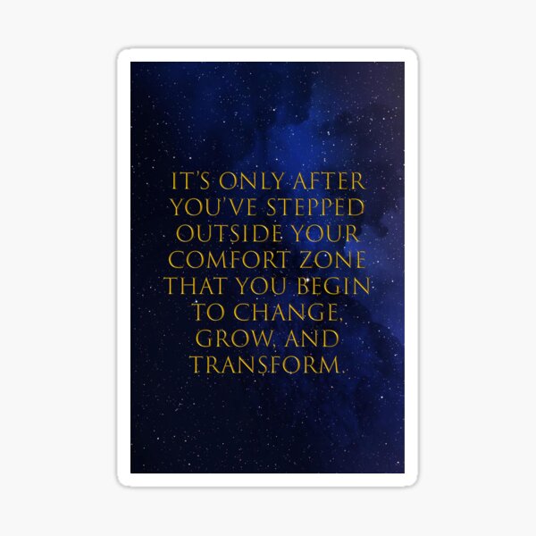 Comfort Zone Meaning Stickers For Sale Redbubble