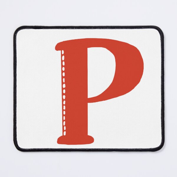 Item preview, Letter p Red initial monogram alphabet p capital p designed and sold by Antique-Gifts.