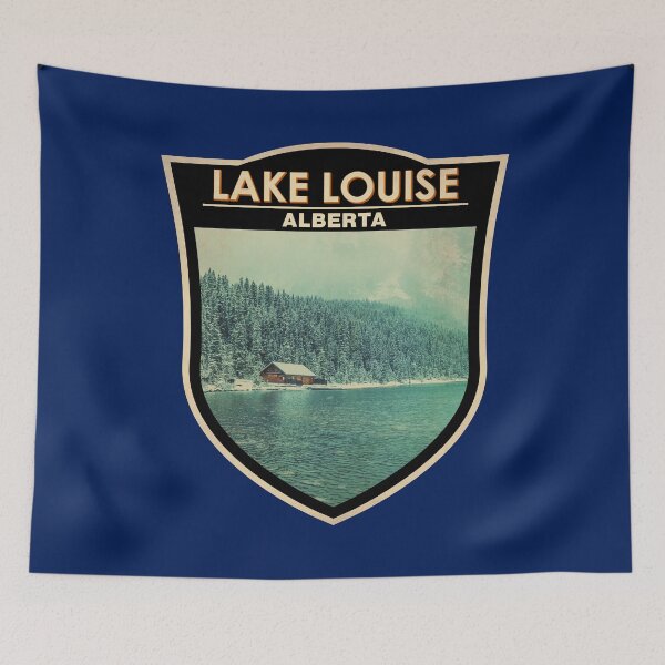 Item preview, Lake Louise Alberta Canada Travel Badge designed and sold by KrisSidDesigns.