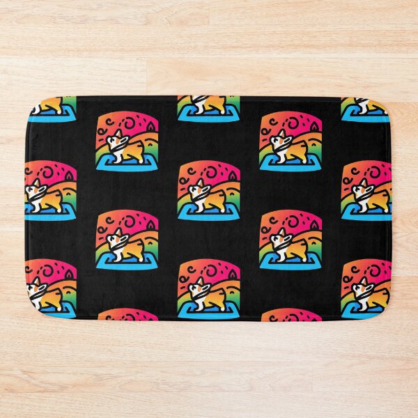 Artikelvorschau, Corgi Yoga Pose Peaceful Sign Retro Colorful entworfen und verkauft von betternotes.