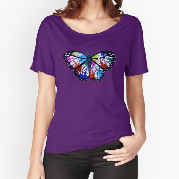 Splatterfly Paint Butterfly Relaxed Fit T-Shirt