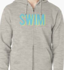 Schwimme blau und gelb Kapuzenjacke