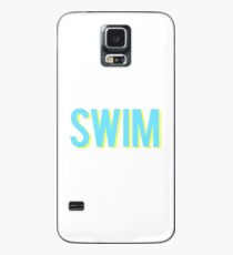 Schwimme blau und gelb Hülle & Skin für Samsung Galaxy