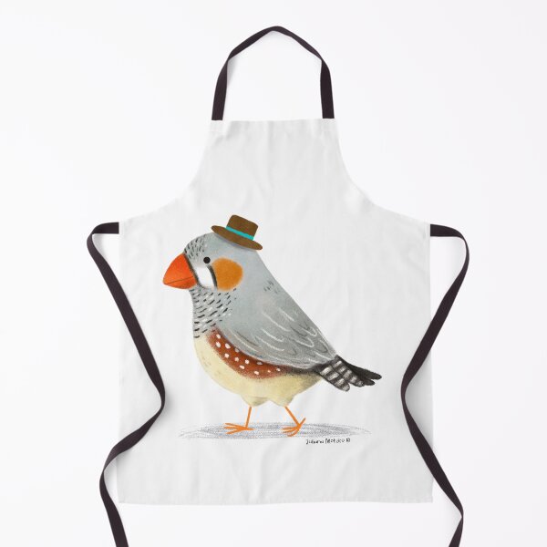 Item preview, Zebra Finch Bird with hat designed and sold by julianamotzko.