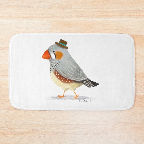 Item preview, Zebra Finch Bird with hat designed and sold by julianamotzko.