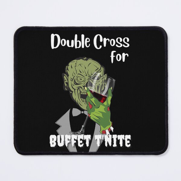Item preview, Double Cross For Buffet Tonight Zombie Lady And Gentleman designed and sold by Wehavefun.