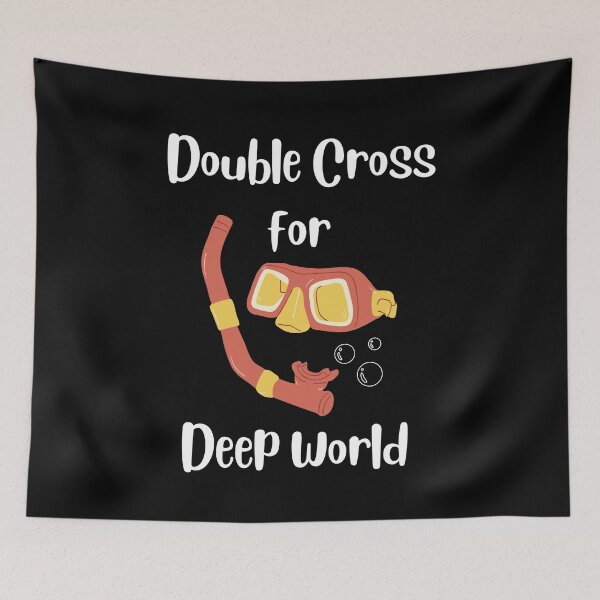Item preview, Double Cross For Deep World Diving Ocean designed and sold by Wehavefun.