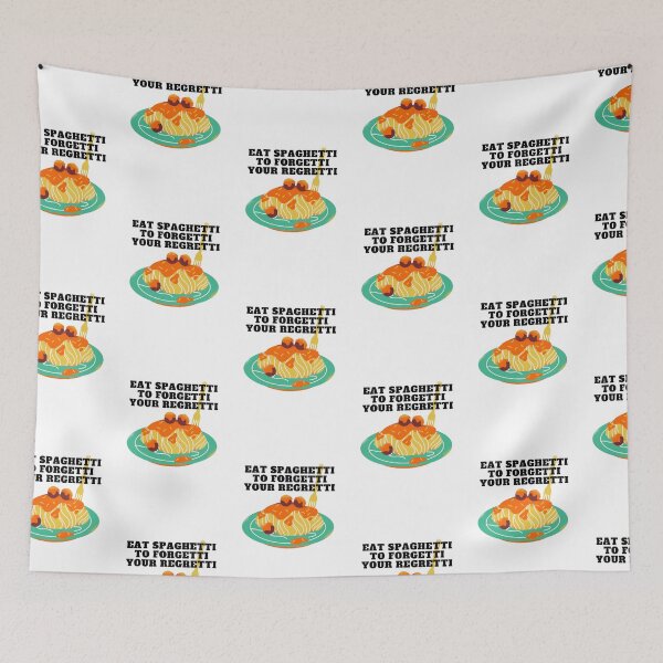 Item preview, Eat Spaghetti to Forgetti Your Regretti Funny Pasta Lover Quote designed and sold by hiunlimit.
