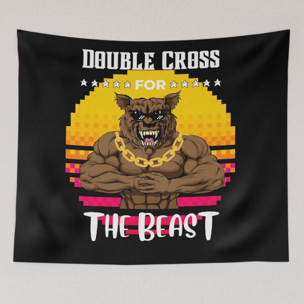 Item preview, Double Cross For The Gym Beast Retro Design designed and sold by Wehavefun.