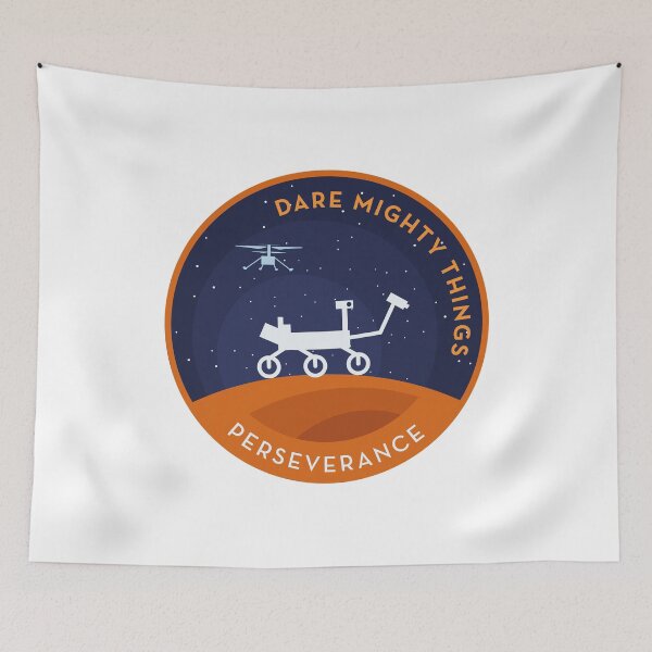 Item preview, Perseverance Rover Mars Night Silhoutte Homage Patch for Small items designed and sold by Markadesign.