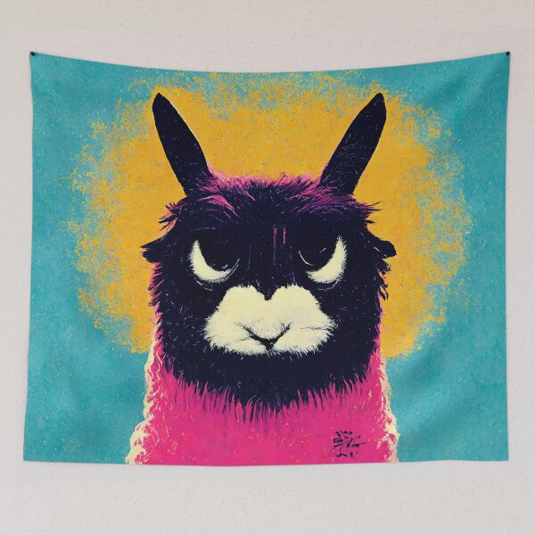 Item preview, Drama Llama Pop Art 8 designed and sold by AiBroughtToLife.
