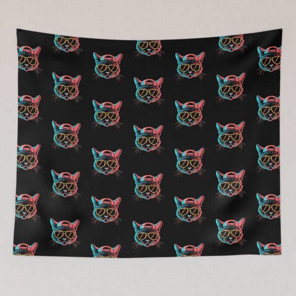 Item preview, Hiphop Cat Snapback Retro Colorful Kitten designed and sold by betternotes.