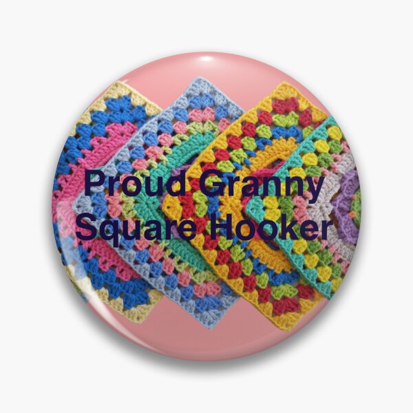 Item preview, Proud Granny Square Hooker designed and sold by LeJeuneGifts.