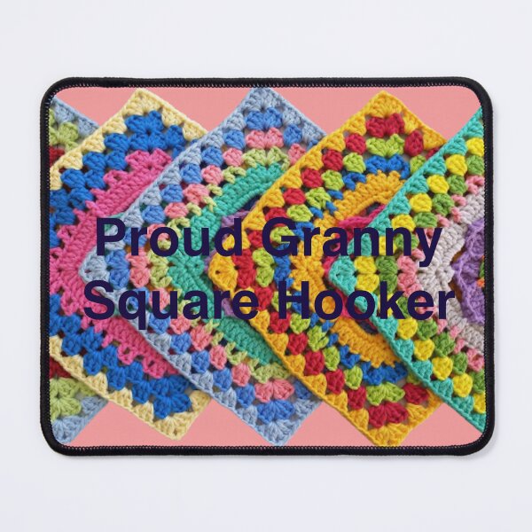 Item preview, Proud Granny Square Hooker designed and sold by LeJeuneGifts.