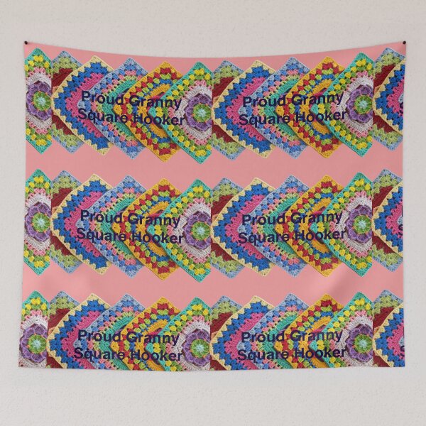Item preview, Proud Granny Square Hooker designed and sold by LeJeuneGifts.