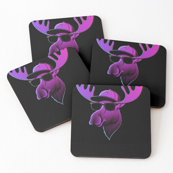 Item preview, Hiphop Moose Funny Retro Purple designed and sold by betternotes.