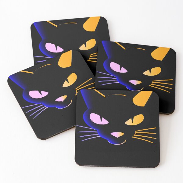 Item preview, Horror Black Cat Retro Colorful designed and sold by betternotes.