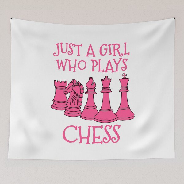 Item preview, Just A Girl Who Plays Chess designed and sold by doodlerob.