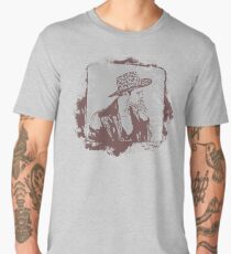 Cowboy Smoking Hat :D Cool Grunge Vintage T-Shirt Men's Premium T-Shirt