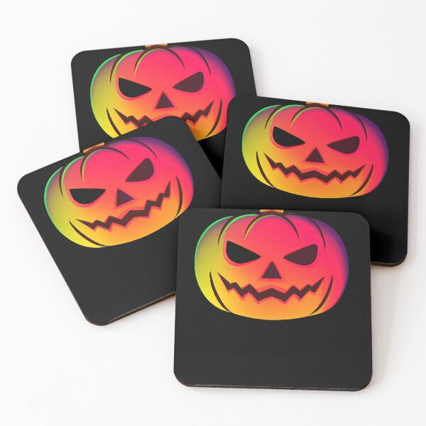 Item preview, Jack O Lantern Gradient Retro Colorful Pumpkin designed and sold by betternotes.