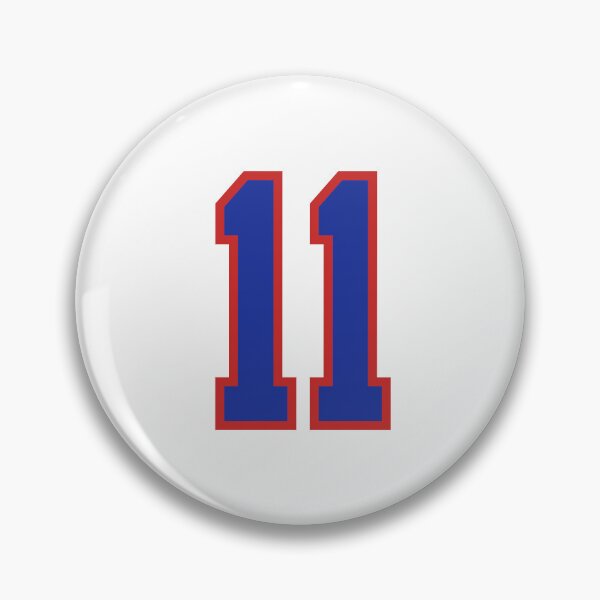 Item preview, Number 11 blue red sports jersey eleven designed and sold by LoveIsColorful.