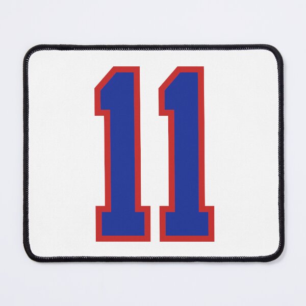 Item preview, Number 11 blue red sports jersey eleven designed and sold by LoveIsColorful.