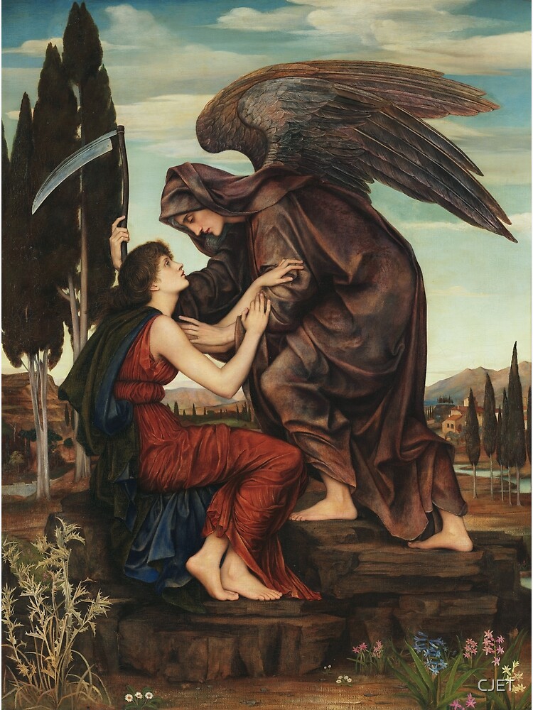 Disover Angel of Death | Evelyn De Morgan | 1881 Pre-Raphaelite Art Premium Matte Vertical Poster
