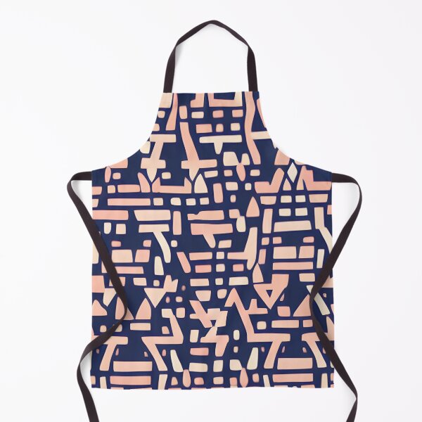 Item preview, Orange and Black Modern Geometric Pattern designed and sold by Evolvity.