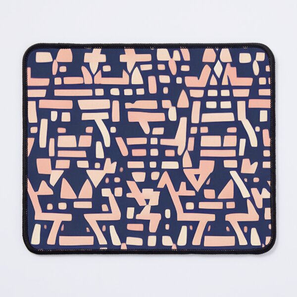 Item preview, Orange and Black Modern Geometric Pattern designed and sold by Evolvity.