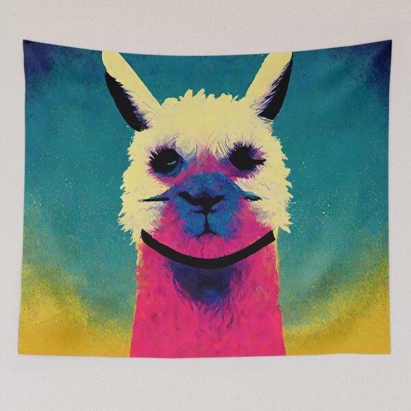 Item preview, Drama Llama Pop Art 9 designed and sold by AiBroughtToLife.