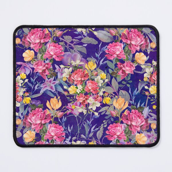 Item preview, Flowers in a diamond floral pattern, decorative pattern, modern design, flowers repeat pattern, blue floral designed and sold by ZeinabTaha.