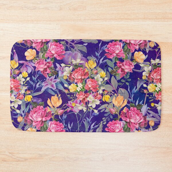 Item preview, Flowers in a diamond floral pattern, decorative pattern, modern design, flowers repeat pattern, blue floral   designed and sold by ZeinabTaha.