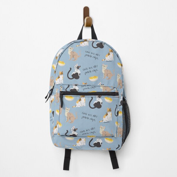 Item preview, Cats Are Not Potato Chips Pattern - Muted Blue designed and sold by DarkGreenSoul.