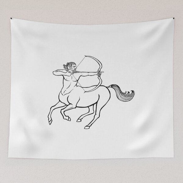 Item preview, Centaur line art designed and sold by BeccaDoodles.
