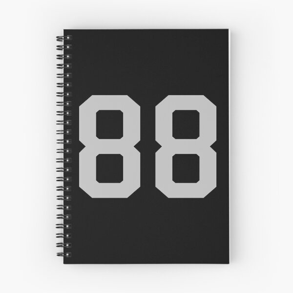 Item preview, Number 88, grey on black sports jersey number eighty eight designed and sold by LoveIsColorful.