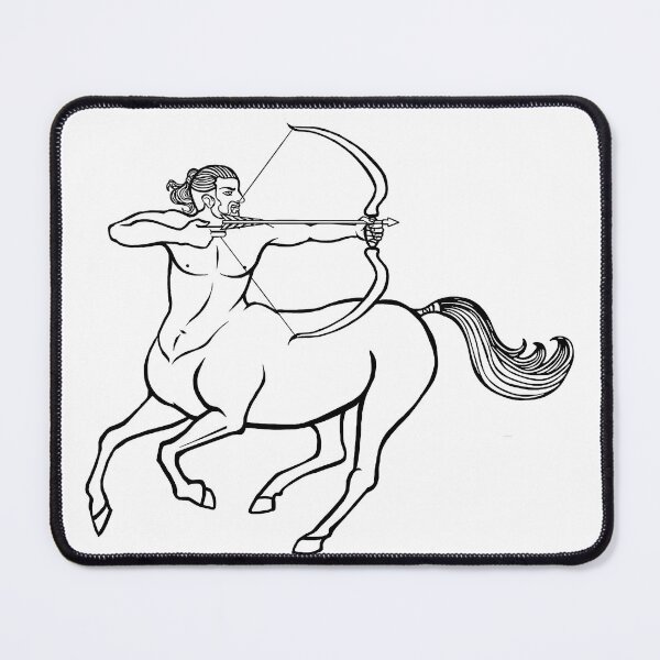 Item preview, Centaur line art designed and sold by BeccaDoodles.