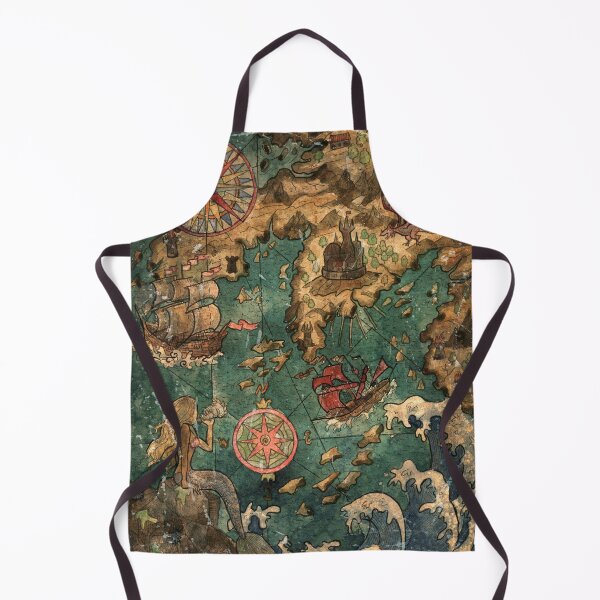 Item preview, Vintage old map Mermaid. designed and sold by AKAYOLO.