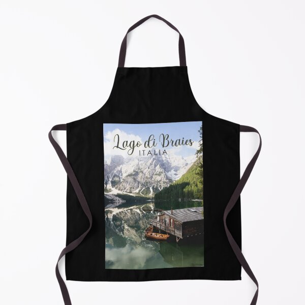 Item preview, Lago di Braies Italy Travel Art Vintage designed and sold by KrisSidDesigns.