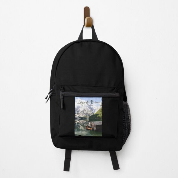 Item preview, Lago di Braies Italy Travel Art Vintage designed and sold by KrisSidDesigns.