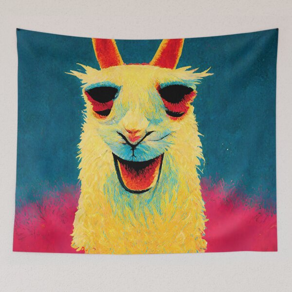 Item preview, Drama Llama Pop Art 10 designed and sold by AiBroughtToLife.