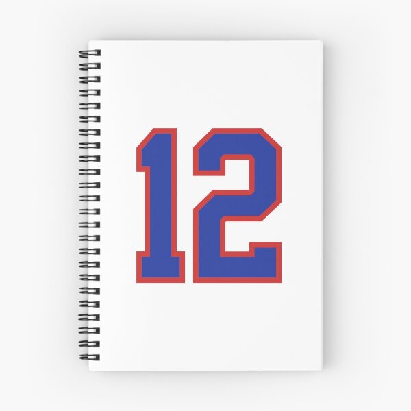 Item preview, Number 12 blue red sports jersey twelve designed and sold by LoveIsColorful.