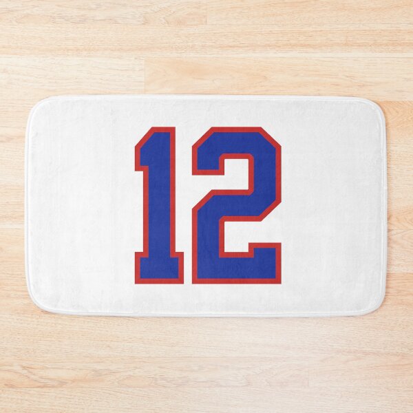 Item preview, Number 12 blue red sports jersey twelve designed and sold by LoveIsColorful.