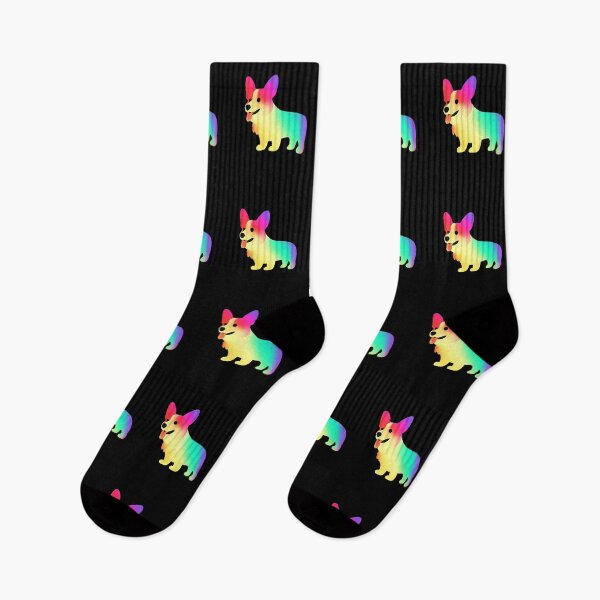 Item preview, Rainbow Corgi Retro Kawaii Art Colorful designed and sold by betternotes.