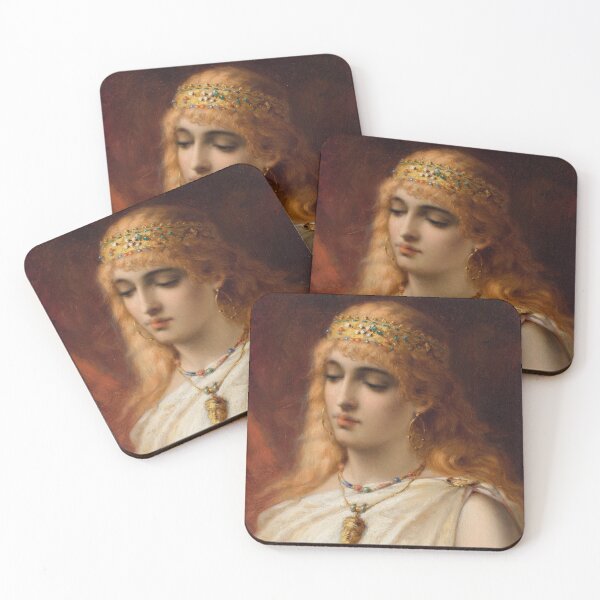 Item preview, Contemplation | Heva Coomans | 1887 Pre-Raphaelite Art designed and sold by CJET.
