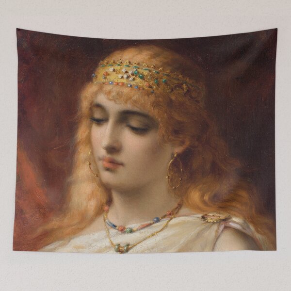 Item preview, Contemplation | Heva Coomans | 1887 Pre-Raphaelite Art designed and sold by CJET.