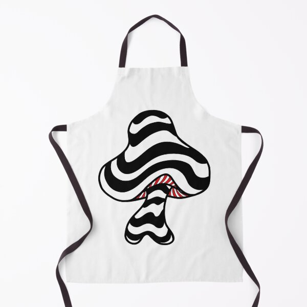 Item preview, The Perfect Magic Mushroom: Exotic Trippy Wavy Black and White Psychedelic Stripes Contour Lines with Red Underbelly designed and sold by Ciara Shortall.